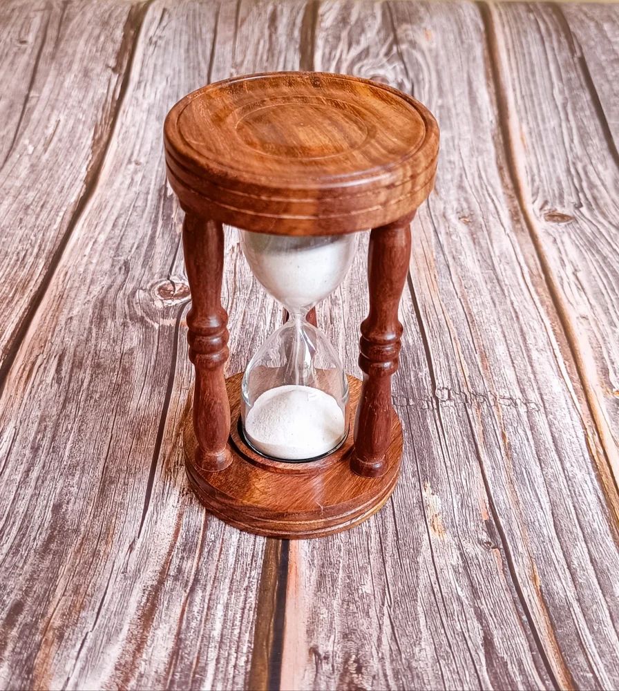 Wooden Sand Timer, Hourglass or Sand Clock Vintage Gifts, Office Decor, Room Decor