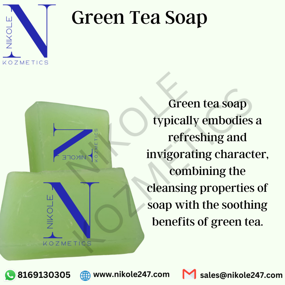 Green Tea Soap - Features: Helps Control Excess Oil