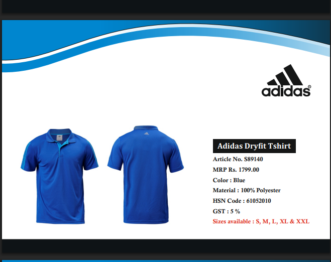 ADIDAS PLAIN T-SHIRT