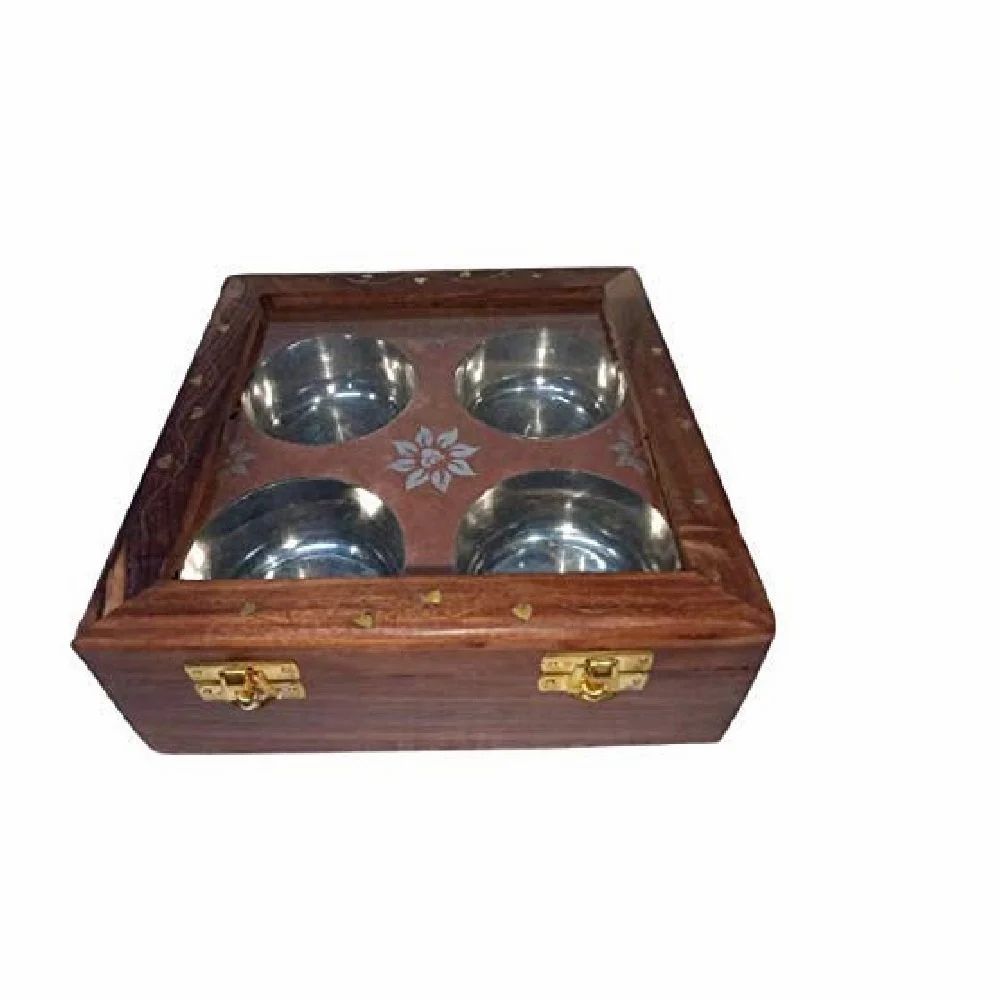 Spoon in Sheesham Wood-Spice Box