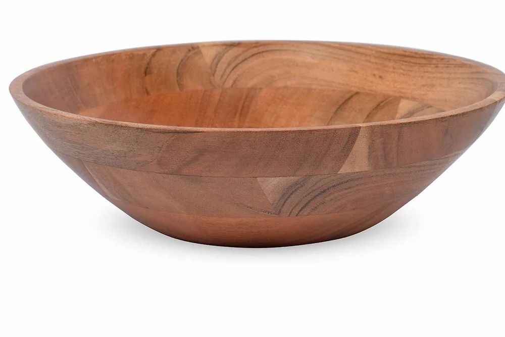 Acacia Wood Serving Bowl (10