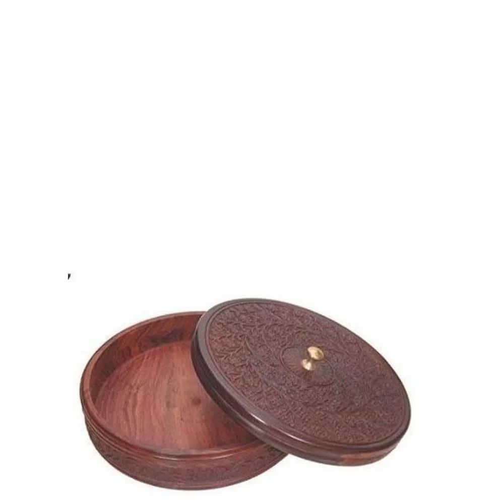 Handcrafted Wooden Chapati Box & Roti Boxes
