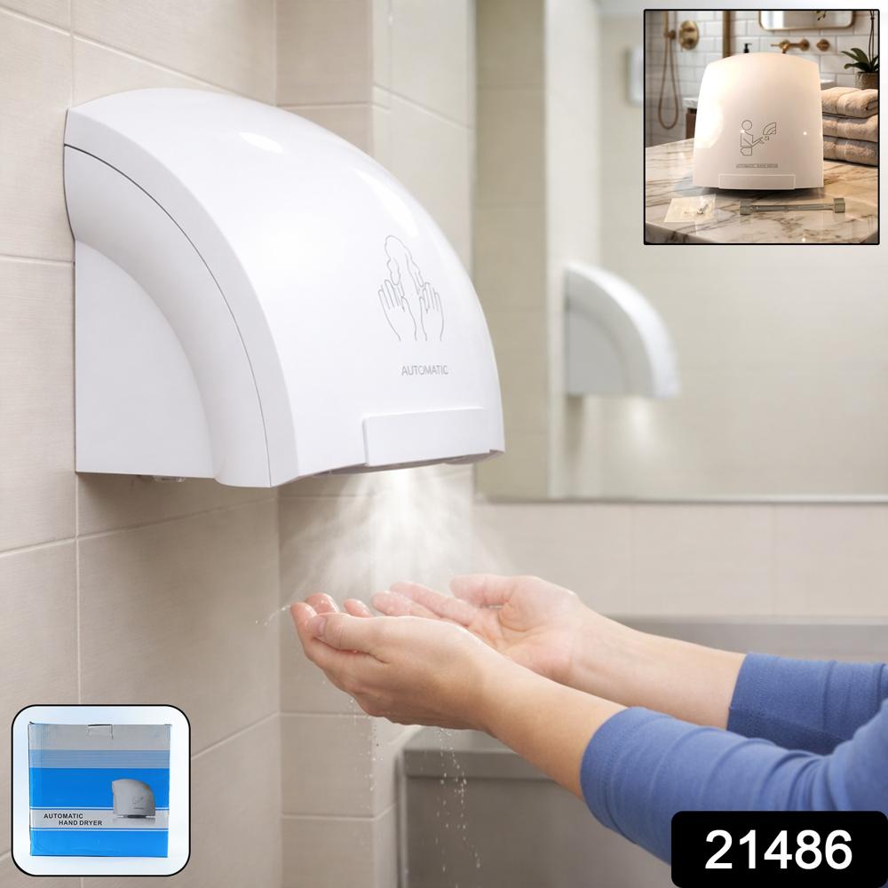 Electric Wall Mounted Automatic Sensor Hand Dryer (1 Pc) - Body Material: Plastic