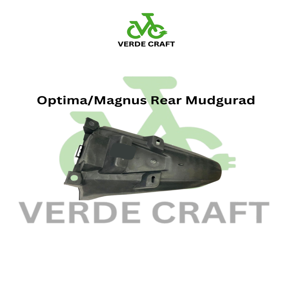 Magnus Rear Mudguard - High-grade Plastic, 60x12x4cm, Matte Black | Universal Fitment, Weather Resistant, Easy Installation