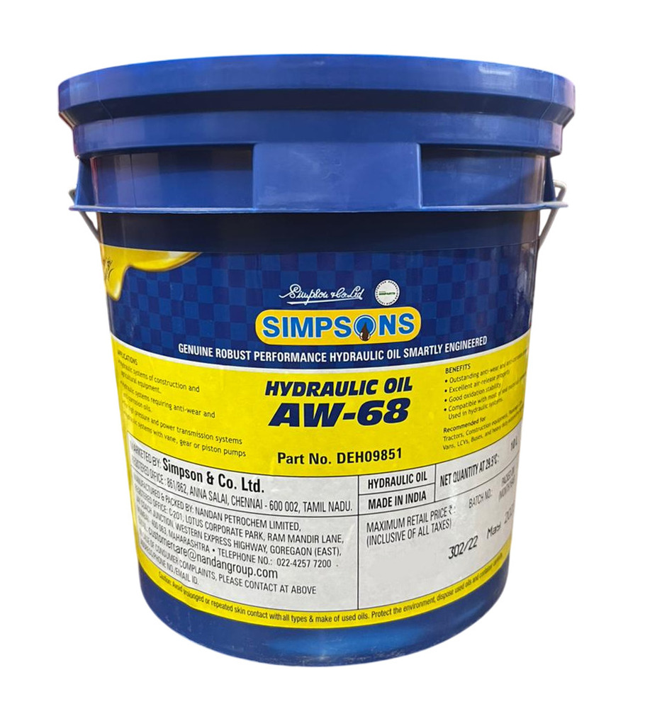 AW68 Simpsons Hydraulic Oil