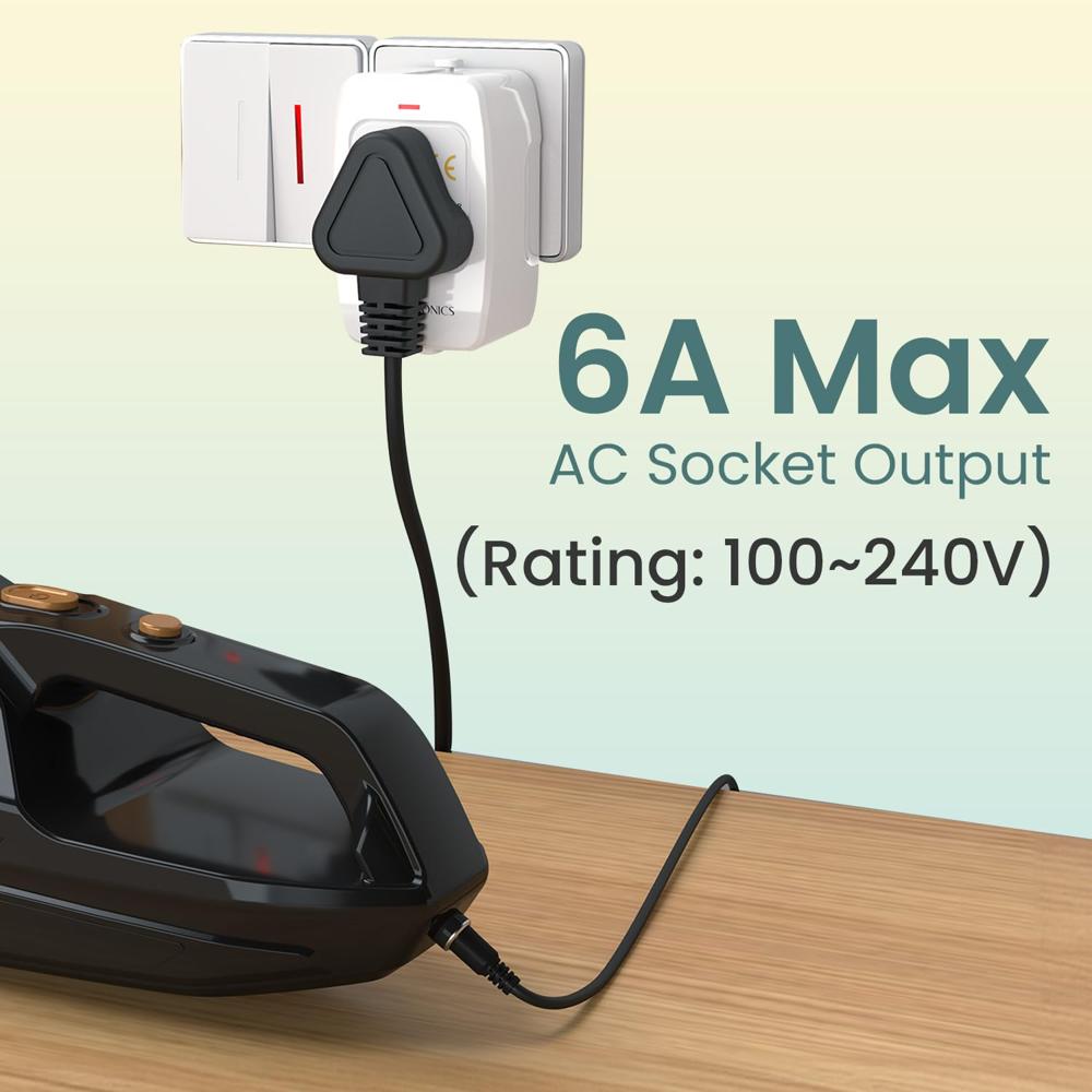 Portronics Juicemate 3 Universal Travel Adapter with 6A AC Socket