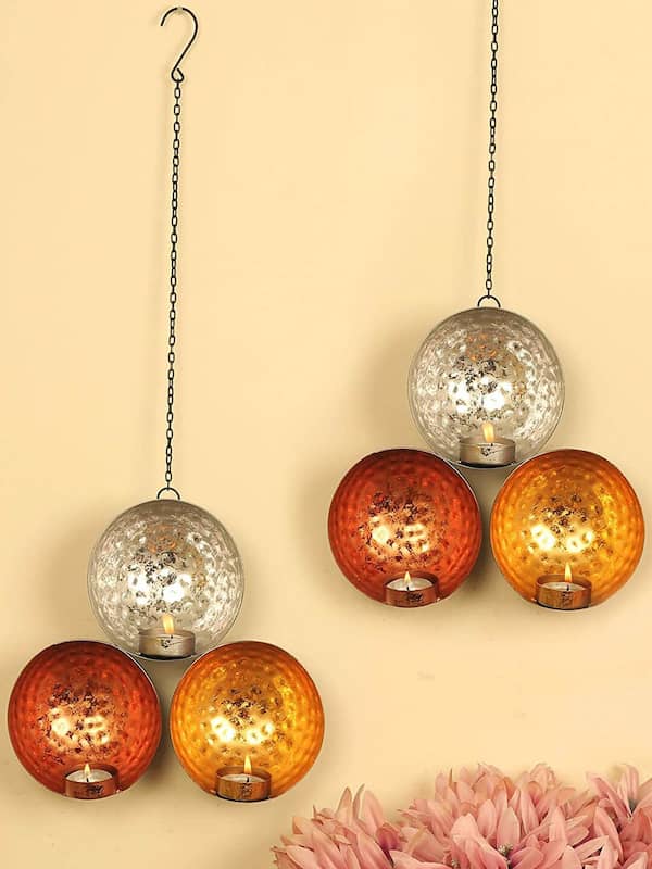 Hanging Tealight Candle Holder - Color: Customizable