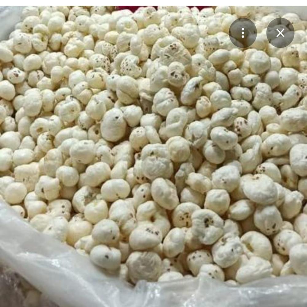 White Makhana - White Lotus Seeds, 1-2 Cm, Natural White | Sun-dried, Roasted, Low Moisture, Hypoallergenic, Gluten Free