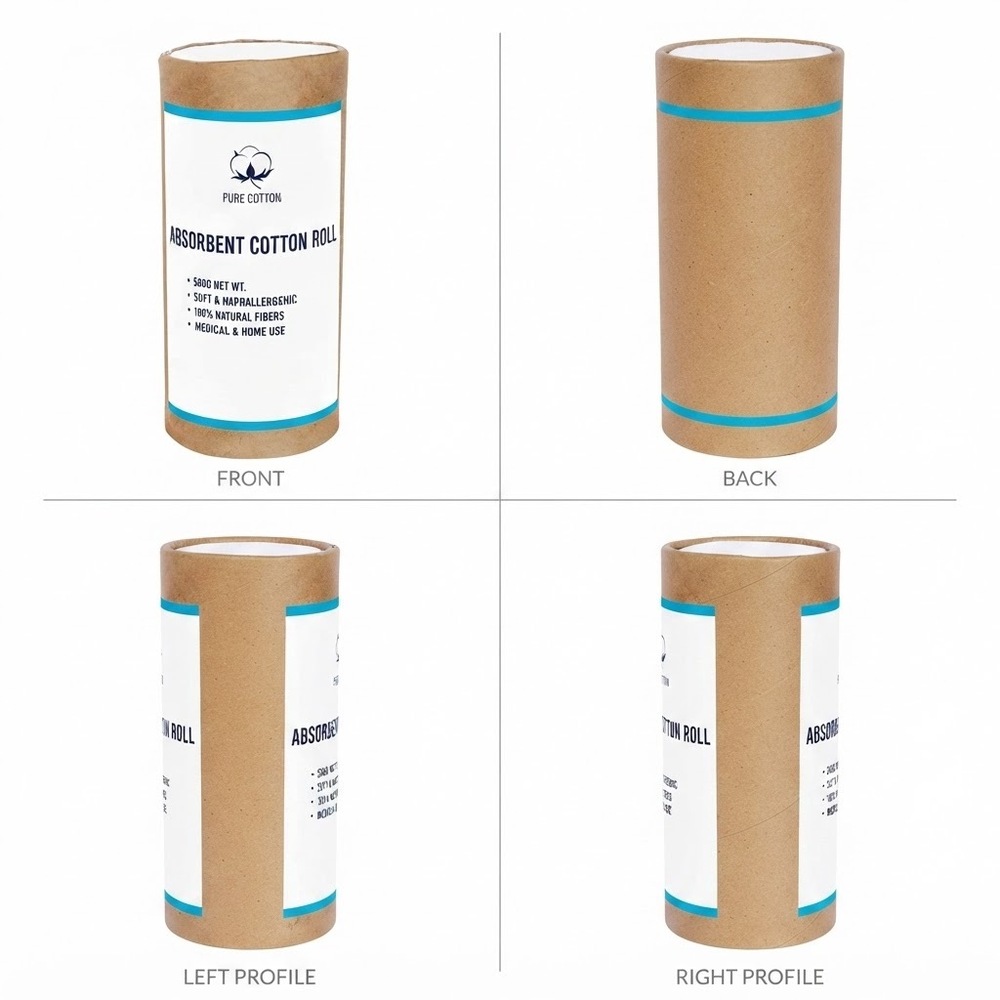 01_Absorbent Cotton Roll - 100% Pure Cotton, 500 gm Roll, White | High Absorbency, Low Lint, Soft Fluffy Texture