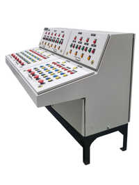 Industrial Control Desk - Crca Steel, 1800x800x1000 Mm, Light Grey, Ip54 | Dual Earth Bar, Three-point Locking, Louvered Vents