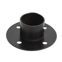 Gst-128 2 Inch Gate Light Stand - Mild Steel 2-3ft, Black, Powder Coated, Ip44 Weatherproof