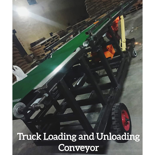 Truck Loading And Unloading Conveyor System - Belt Type: Rough Top/Plain/Custom As Required