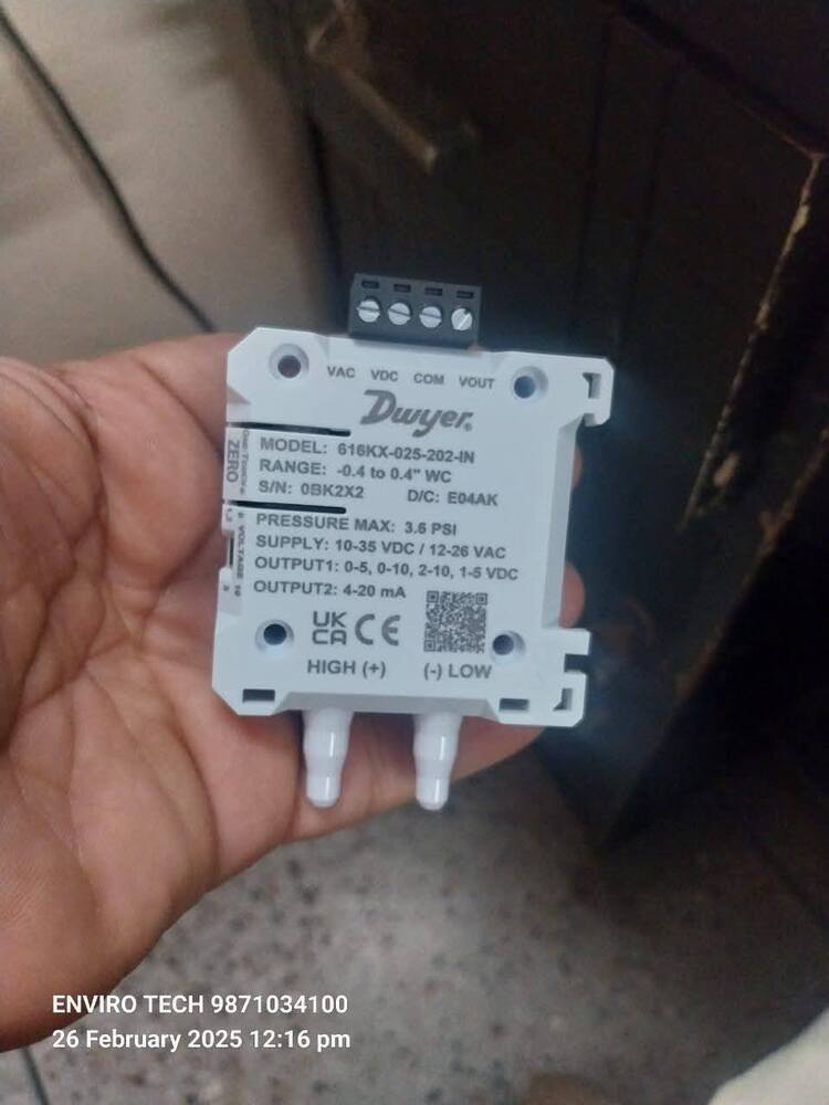 Series 616KX Differential Pressure Transmitters Range -0.4 to 0.4 INCH WC