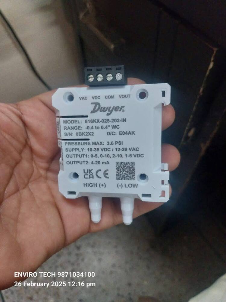 Series 616KX Differential Pressure Transmitters Range -0.4 to 0.4 INCH WC