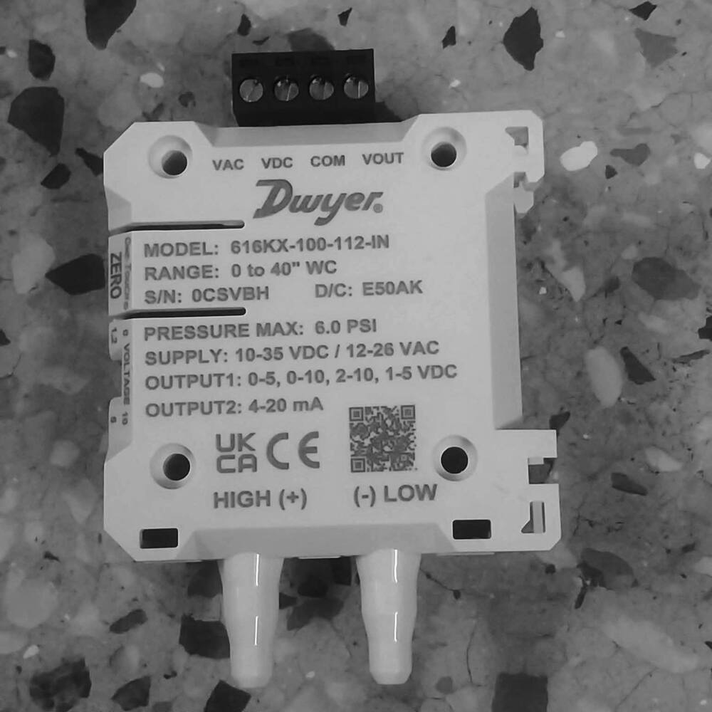 DWYER 616KX-100-112-IN DIFFERENTIAL PRESSURE TRANSMITTER