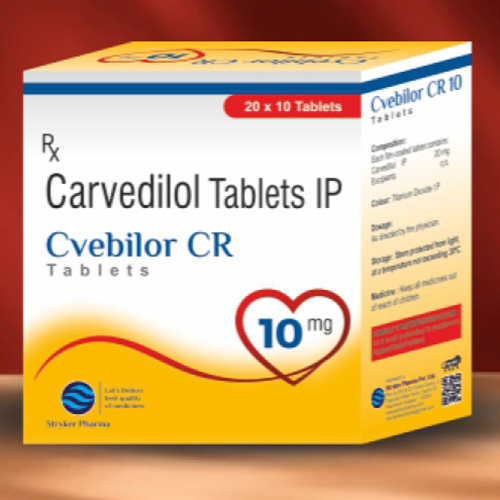 10 MG Carvedilol Tablets IP