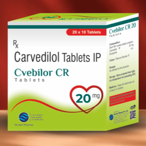 20 MG Carvedilol Tablets IP