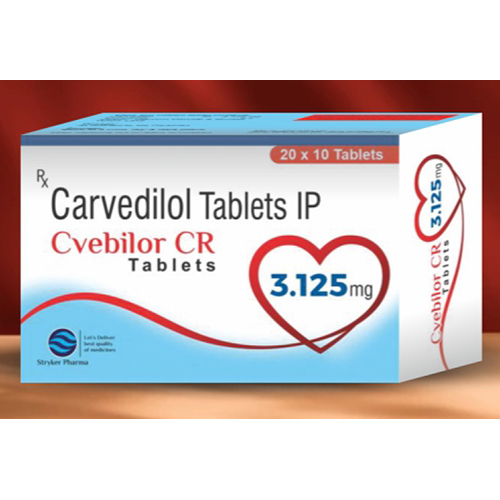 3.125 MG Carvedilol Tablets IP