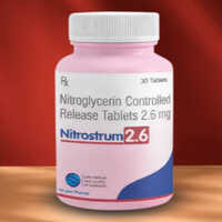 2.6 Mg Nitroglycerin Controlled Release Tablets - White Round, 60 Tablets Per Box, Angina Management