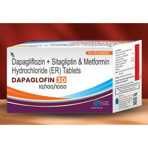 Dapagliflozin Sitagliptin And Metformin hydrochloride Tablets