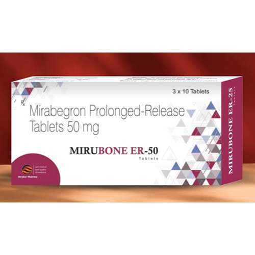 50 MG Mirabegron Extended Release Tablets