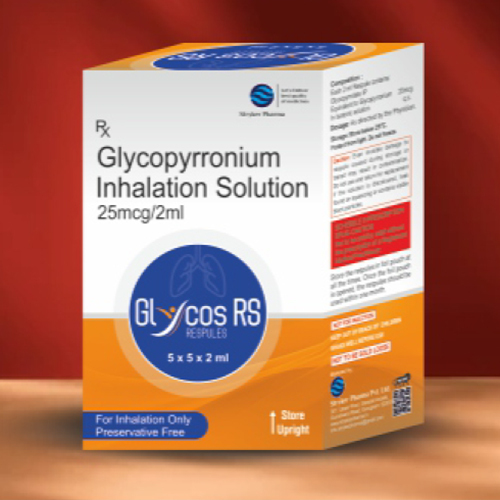 25 MCG Glyycopyrronium Inhalation Solution