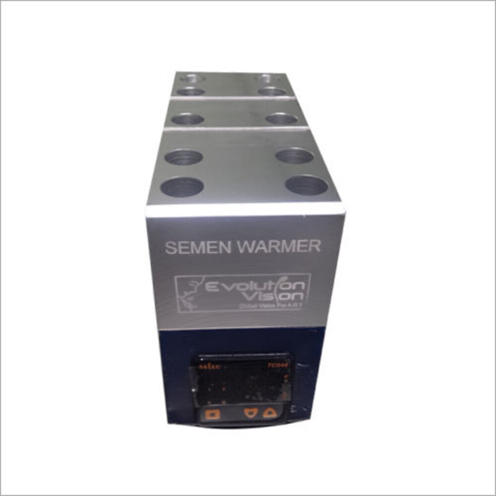 Semen Warmer - Stainless Steel & Glass, Standard Size | Laboratory Instrument, Hygienic Storage, Adjustable Temperature, Available In Black, Silver, Blue