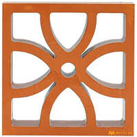 4 Petal (panama) Jaali - Color: Terracotta