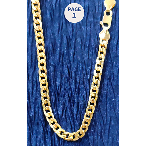 7315 19 Inch Artificial Gold Chain With Hook