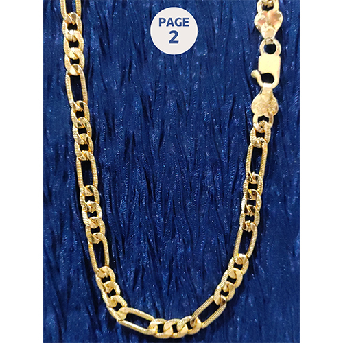 7325 19 Inch Artificial Gold Chain With Hook