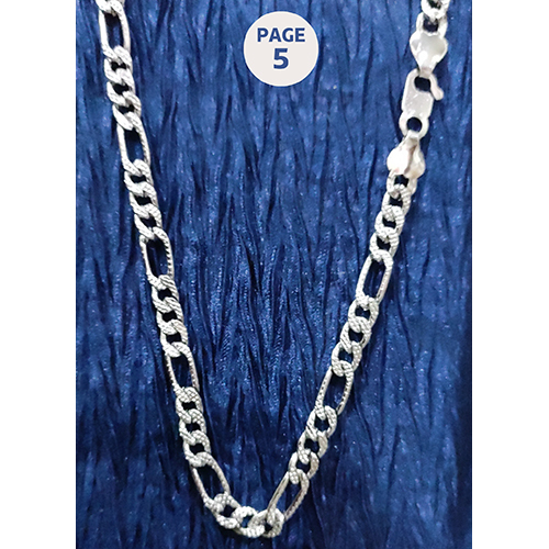 7625 19 Inch Artificial Silver Chain With Hook