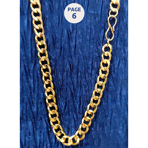 9085 19 Inch Artificial Gold Chain With Hook