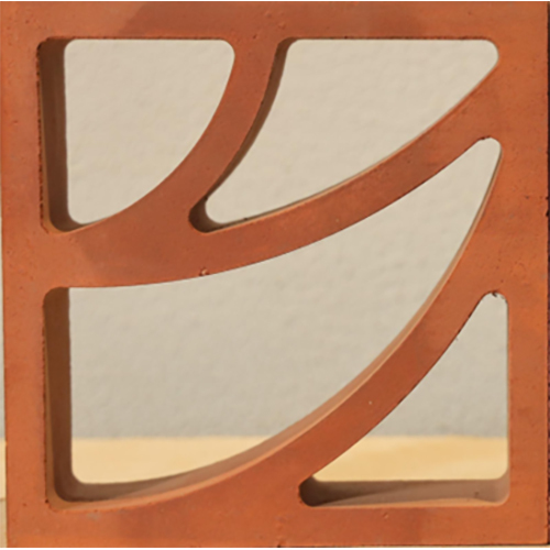 Lotus Jaali - Color: Terracotta