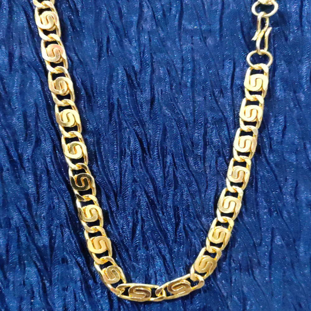 6pg48 19 Inch Artificial Gold Chain With Hook - Gender: Unisex