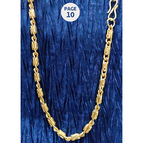 6R48 19 Inch Artificial Gold Chain With Hook