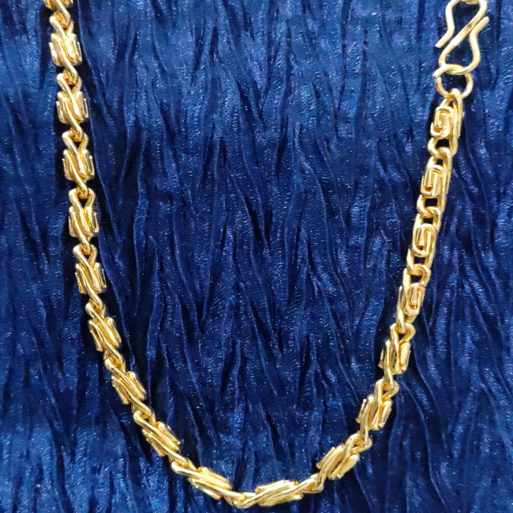 6R48 19 Inch Artificial Gold Chain With Hook