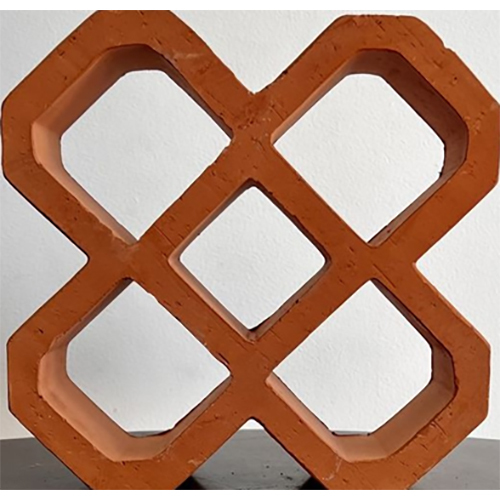 Diamond Jaali - Color: Terracotta