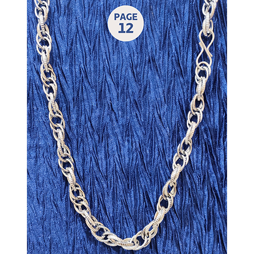 62RL 19 Inch Artificial Silver Chain With Hook