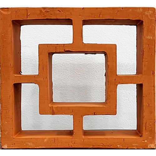 Vastu Cube Jaali - Color: Terracotta