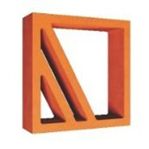 Geo Jaali - Color: Terracotta