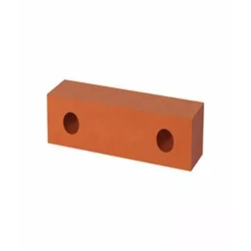 Two Hole Square Brick - Color: Terracotta