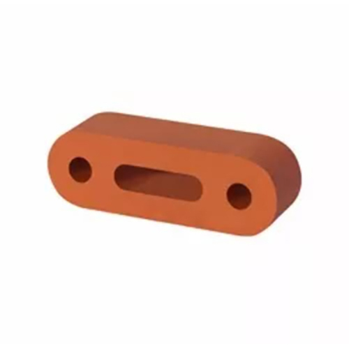 Two Hole Round Brick (Capsul) - Color: Terracotta