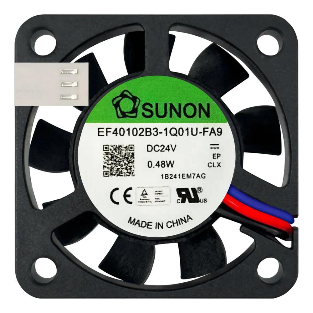 SUNON EF40102B3-1Q01U-FA9 24V DC 0.48W 4010mm Ball Bearing Industrial Axial Cooling Fan