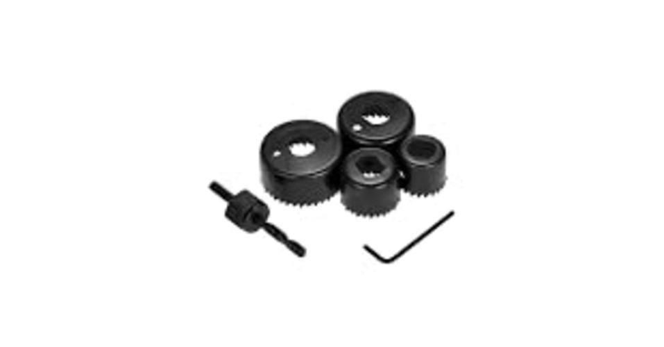 Carbon Steel Hole Saw Set, 6-Piece Kit with 1-1/4