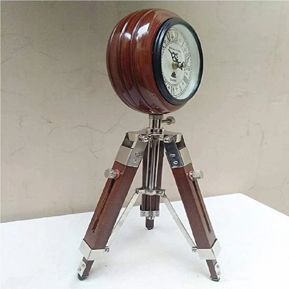 Nautical Wooden Table Clock