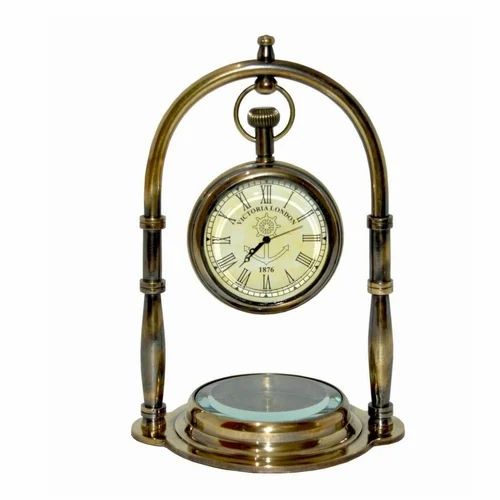 Antique Vintage Style Nautical Brass Clock