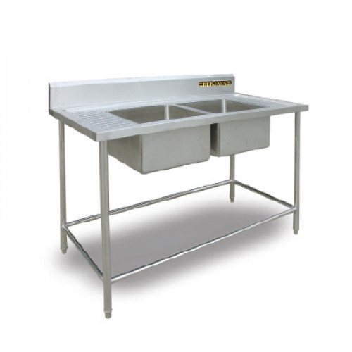 Double Bowl Sink Table