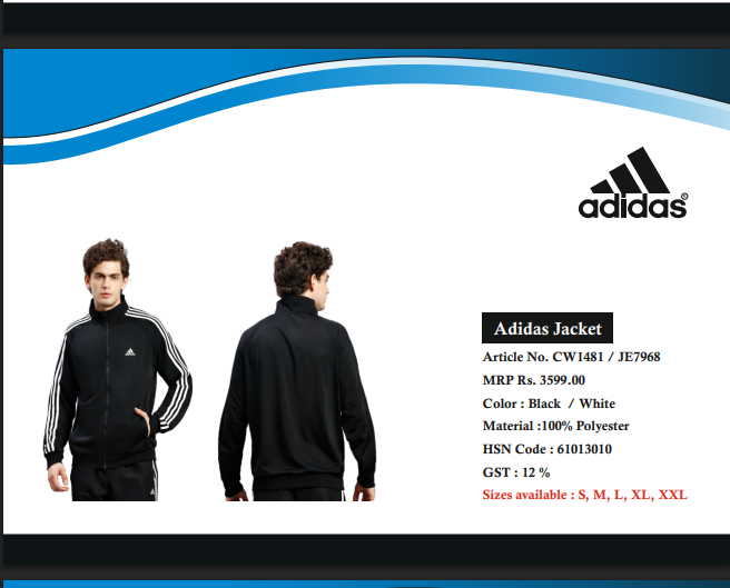 ADIDAS BLACK JACKET