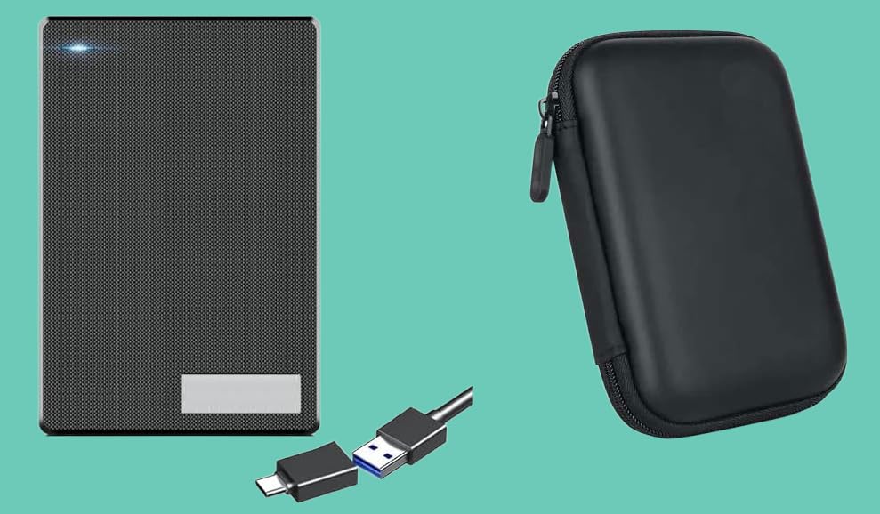 External Hard Disk - Color: Black