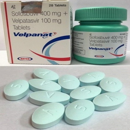 Velpanat 400 mg/100 mg Tablets, Sofosbuvir Velpatasvir Antiviral Hepatitis C Medicine